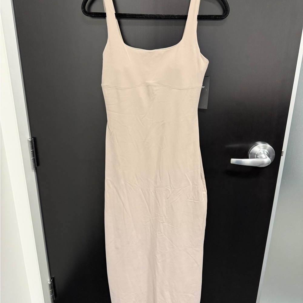 Fabletics Beige Midi Dress
